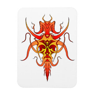 Magnet Flexible Conception de tatouage tribal démoniaque