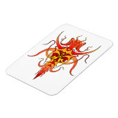 Magnet Flexible Conception de tatouage tribal démoniaque (Côté Gauche)
