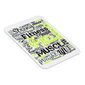 Magnet Flexible Conception de typographie Motivation Fitness (Côté Droit)