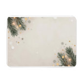 Magnet Flexible Conception de vacances flocon de neige et pin conf (Horizontal)