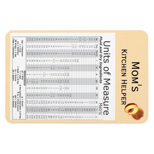 Magnet Flexible Conception des unités de mesure de la plage (Horizontal)