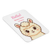 Magnet Flexible Conception d'illustration de lama mignon (Côté Droit)