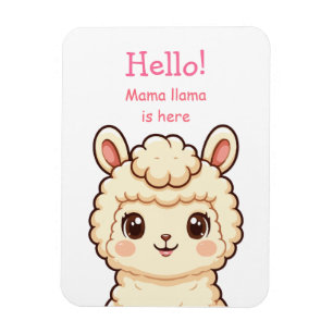 Magnet Flexible Conception d'illustration de lama mignon