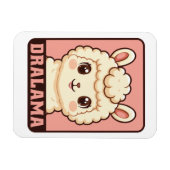 Magnet Flexible Conception d'illustration de lama mignon (Horizontal)