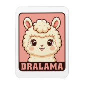 Magnet Flexible Conception d'illustration de lama mignon (Vertical)