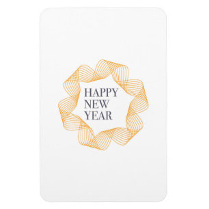 Magnet Flexible Conception élégante et simple de "Joyeuse Année"