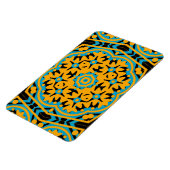 Magnet Flexible Conception Kaléidoscope, Bleu Clair, Or, Noir (Côté Gauche)