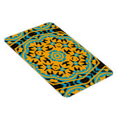 Magnet Flexible Conception Kaléidoscope, Bleu Clair, Or, Noir (Côté Droit)