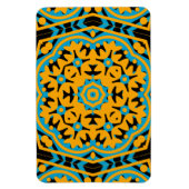 Magnet Flexible Conception Kaléidoscope, Bleu Clair, Or, Noir (Vertical)