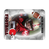 Magnet Flexible Conception Modèle photo du joueur de football (Horizontal)