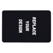 Magnet Flexible Conception simple noire personnalisée Ajouter une (Horizontal)