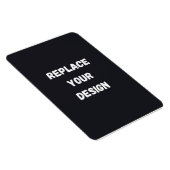 Magnet Flexible Conception simple noire personnalisée Ajouter une (Côté Droit)