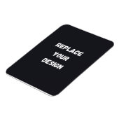 Magnet Flexible Conception simple noire personnalisée Ajouter une  (Côté Gauche)