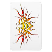 Magnet Flexible Conception tribale du coeur ailé - rouge (Vertical)