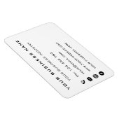 Magnet Flexible Concevez votre propre aimant Carte de visite promo (Côté Droit)