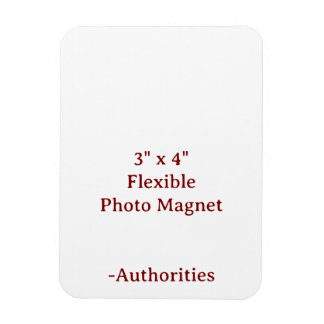 Magnet Flexible Concevez votre propre aimant photo flexible 3" x 4
