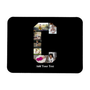 Magnet Flexible Concevez votre propre lettre C Photo Collage