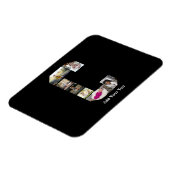 Magnet Flexible Concevez votre propre lettre C Photo Collage (Côté Gauche)