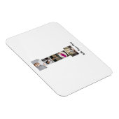 Magnet Flexible Concevez votre propre lettre I photo Collage (Côté Droit)