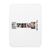 Magnet Flexible Concevez votre propre lettre I photo Collage (Vertical)