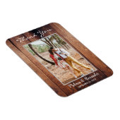 Magnet Flexible Concevez votre propre Mariage de Merci photo rusti (Côté Droit)