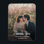 Magnet Flexible Concevez votre propre Mariage Merci photo<br><div class="desc">Créez votre propre carte de Mariage de Merci photo. Élégant aimant photo pour dire Merci à vos invités mariages. Vous pouvez ajouter votre propre photo,  ajouter votre propre texte et vos noms.</div>