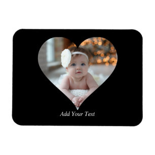 Magnet Flexible Concevez votre propre photo en forme de coeur uniq