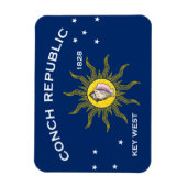 Magnet Flexible Conch Republic Flag (Vertical)