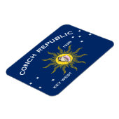 Magnet Flexible Conch Republic Flag (Côté Gauche)