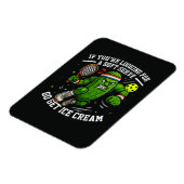 Magnet Flexible Concombre Drôle Jouant Pickleball (Côté Gauche)