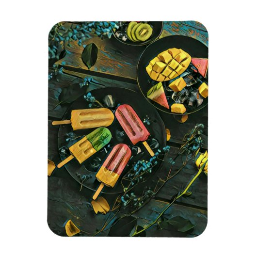 Magnet Flexible cône de crème glacée colorée (Vertical)