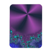 Magnet Flexible Cône Métallique Violet Avec Mousse Aqua Abstrait (Vertical)