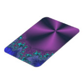 Magnet Flexible Cône Métallique Violet Avec Mousse Aqua Abstrait (Côté Gauche)