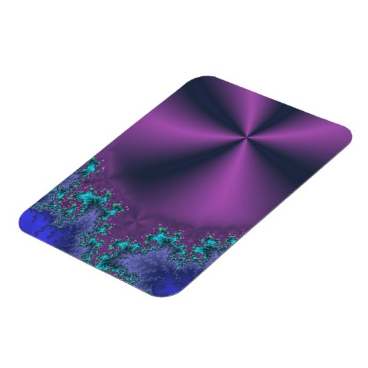 Magnet Flexible Cône Métallique Violet Avec Mousse Aqua Abstrait (Côté Gauche)