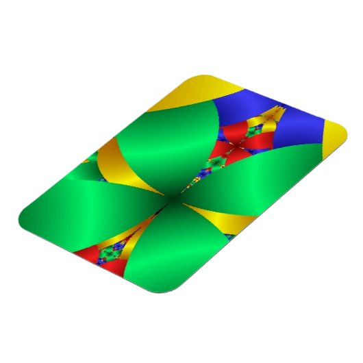 Magnet Flexible Cônes verts pliés avec or (Côté Gauche)