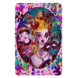 MAGNET FLEXIBLE CONFETTI DE MASQUÉRADE VÉNITIENNE DE VALENTINE