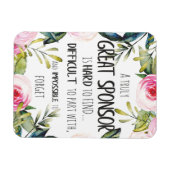 Magnet Flexible Confirmation Commanditaire Cadeau Vraiment Grand c (Horizontal)