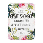 Magnet Flexible Confirmation Commanditaire Cadeau Vraiment Grand c (Vertical)