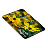 Magnet Flexible Confleur à feuilles coupées jaunes Penser à vous (Côté Droit)