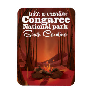 Magnet Flexible Congaree National park travel poster