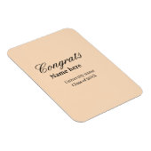 Magnet Flexible Congrats graduate university name class of 20XX na (Côté Droit)