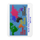 Magnet Flexible Connaître Dieu et le faire connaître Monde Felté (Vertical)