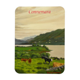 Magnet Flexible Connemara Irlande Ferme de Bétail Paysager avec Ch