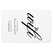 Magnet Flexible Connexion réseau Wifi et mot de passe (Horizontal)