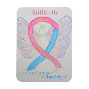 Magnet Flexible Conscience de la perte Stillborn Ribbon Angel Art