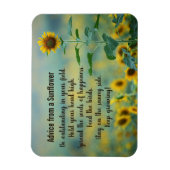 Magnet Flexible Conseil d'un aimant de design de tournesol (Vertical)