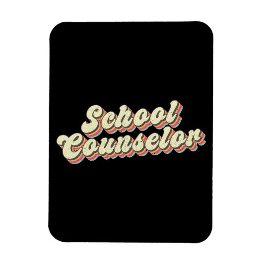 Magnet Flexible Conseiller scolaire Retro Enseignant (Vertical)