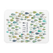 Magnet Flexible CONSERVER EAU Protéger Planète Sauvegarder la Terr (Horizontal)