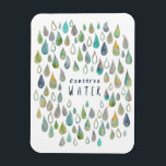 Magnet Flexible CONSERVER EAU Protéger Planète Sauvegarder la Terr<br><div class="desc">Découvrez cet art significatif,  fait à la main par moi pour vous ! N'hésitez pas à ajouter votre propre texte ou à modifier les couleurs. Visitez mon magasin pour plus de détails !</div>