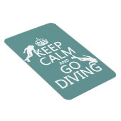 Magnet Flexible Conserver le calme et aller (plongée) Plongée (tou (Côté Droit)